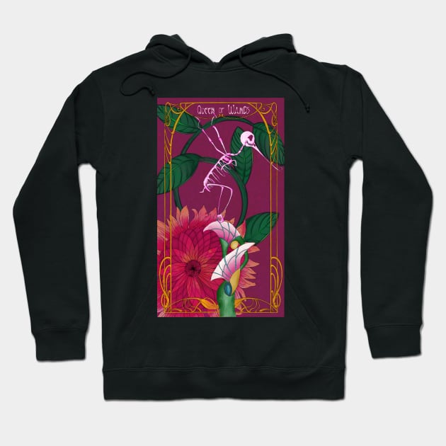 The Queen of Wands Hoodie by Sketches by Saron